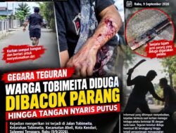 Gegara Teguran Berujung Parang! Warga Tobimeita Diduga Dibacok, Tangan Korban Nyaris Putus