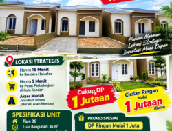 PROMO RUMAH IMPIAN KELUARGA DI KOTA KENDARI!