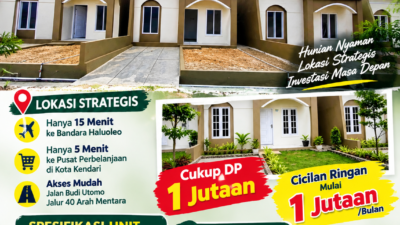 PROMO RUMAH IMPIAN KELUARGA DI KOTA KENDARI!