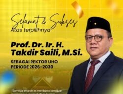 Prof. Takdir Saïli Terpilih sebagai Rektor UHO Periode 2026–2030