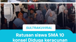 Ratusan Siswa SMA 10 Konsel Diduga Keracunan MBG, Petugas Puskesmas Mowila Kewalahan