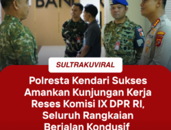 Polresta Kendari Sukses Amankan Kunjungan Kerja Reses Komisi IX DPR RI, Seluruh Rangkaian Berjalan Kondusif